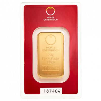 Münze Österreich 20g - инвестиционный золотой слиток