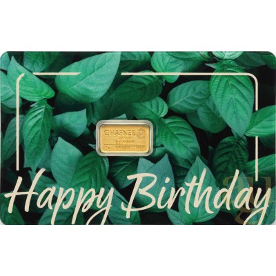 Happy Birthday, C. Hafner  - 1 г - золотой слиток