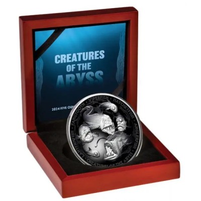 Creatures from the Deep - 5 Oz - Серебряная коллекционная монета