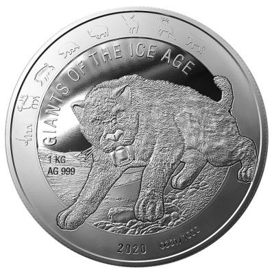 Giants of the Ice Age Series - 8 Oz- Серебряные коллекционные монеты