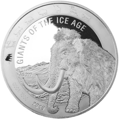 Giants of the Ice Age Series - 8 Oz- Серебряные коллекционные монеты
