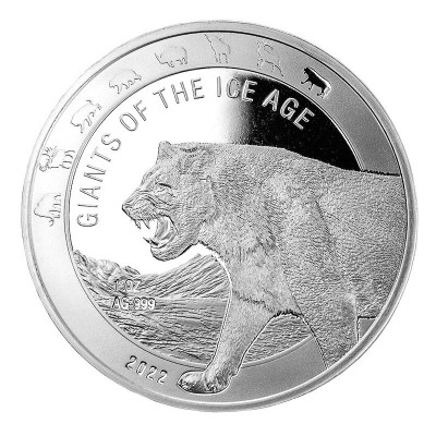 Giants of the Ice Age Series - 8 Oz- Серебряные коллекционные монеты