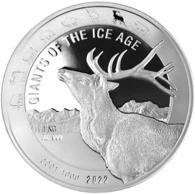 Giants of the Ice Age Series - 8 Oz- Серебряные коллекционные монеты