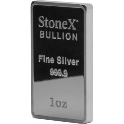 Coinbar StoneX - 1 унция - серебряный инвестиционный слиток