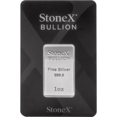 Coinbar StoneX - 1 унция - серебряный инвестиционный слиток