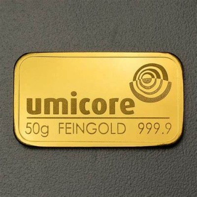 Umicore - 50 г - инвестиционный золотой слиток