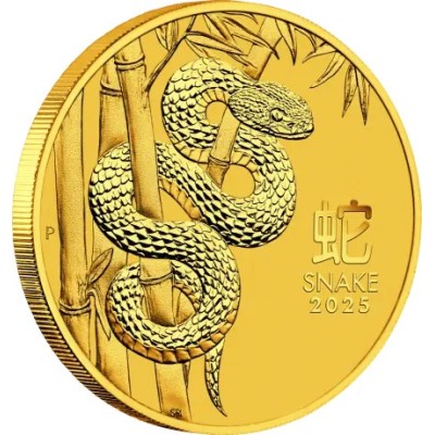 Lunar Snake 2025 - 1/2 унции - золотая монета