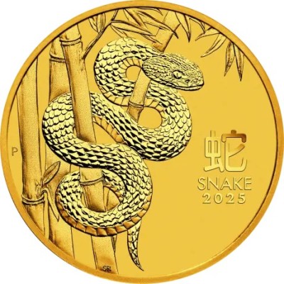 Lunar Snake 2025 - 1/10 унции - золотая инвестиционная монета
