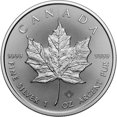 Maple Leaf (2025) - 1 унция - серебряная инвестиционная монета