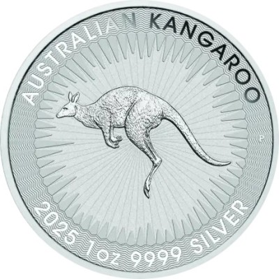 Kangaroo (2025) - 1 унция - серебряная инвестиционная монета (доставка 5.7.2025)