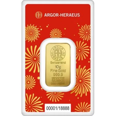 Argor Heraeus  - Год Змеи (2025) - 10 г - золотой слиток