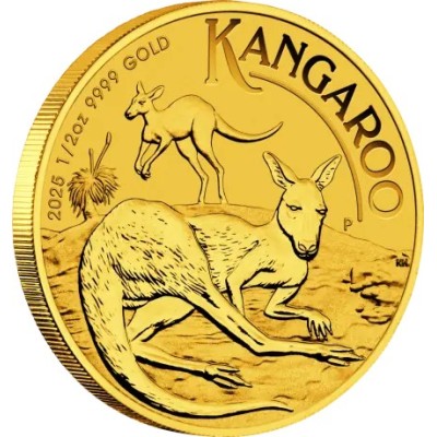 Kangaroo (2025) - 1/2 унции - золотая инвестиционная монета