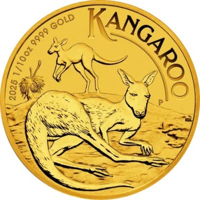 Kangaroo (2025) - 1/10 унции - золотая инвестиционная монета