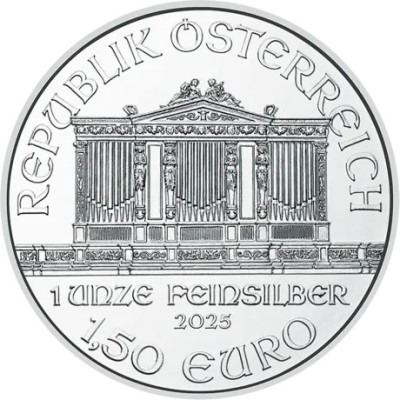 Wiener Philharmoniker (2025) - 1 унция - серебряная инвестиционная монета