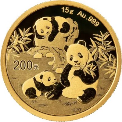 Panda (2025) - 15 г - золотая инвестиционная монета