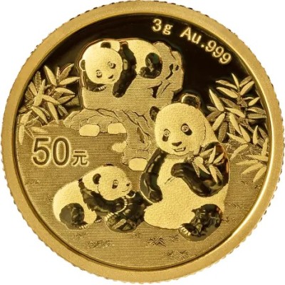 Panda (2025) - 3 г - золотая инвестиционная монета