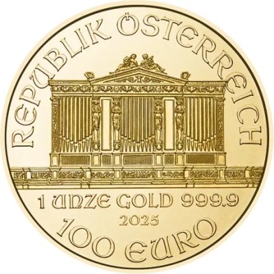 Wiener Philharmoniker (2025)  - 1 унция - золотая инвестиционная монета