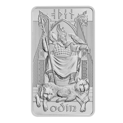 Norse Gods - Odin - 10 унций - серебряный инвестиционный слиток