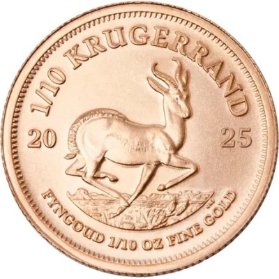 Krugerrand (2025)  - 1/10 унции - золотая инвестиционная монета
