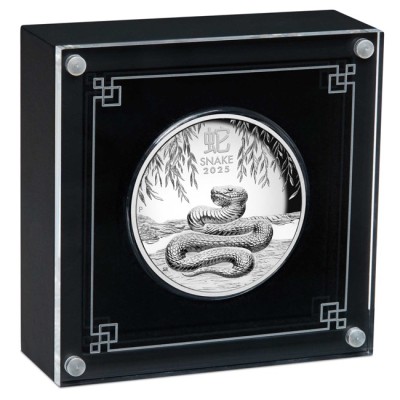 Lunar Snake - 5 Oz  - серебряная коллекционная монета