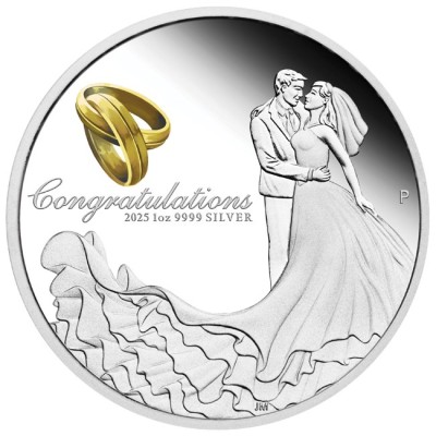 Wedding 2025 - 1 Oz - Silver Gift Coin  (delivery 9.10.2025)