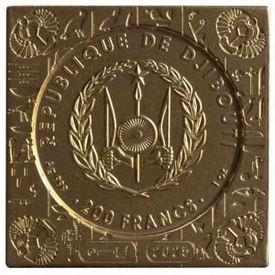 Pyramids of Gíza - 6 Oz - серебряная коллекционная монета типа proof