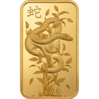 Pamp, Lunar Legend White Snake - 1 унция - Золотой слиток