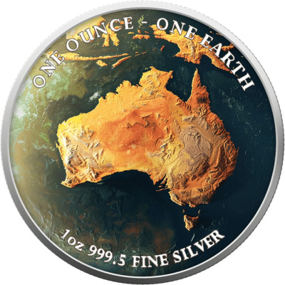 Earth - 1 Oz - Australia - Silver Collector Coin