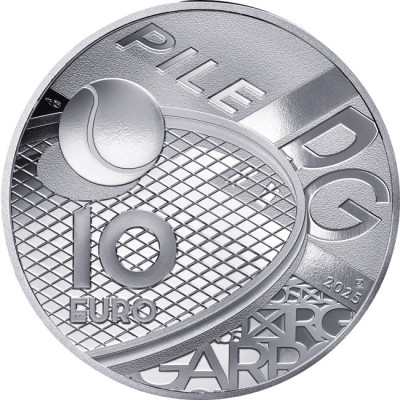 100 Years of Roland Garros - 22g - Серебряная коллекционная монета