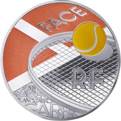 100 Years of Roland Garros - 22g - Серебряная коллекционная монета