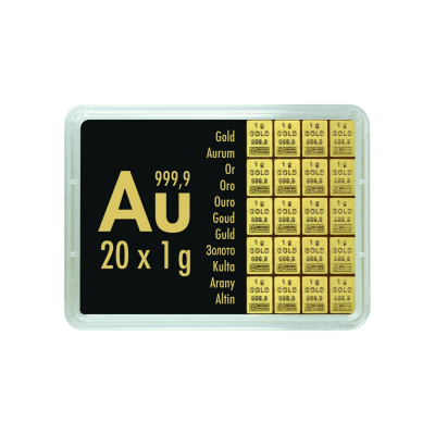 Gold Combibarren Valcambi  20x1 г - инвестиционный золотой слиток