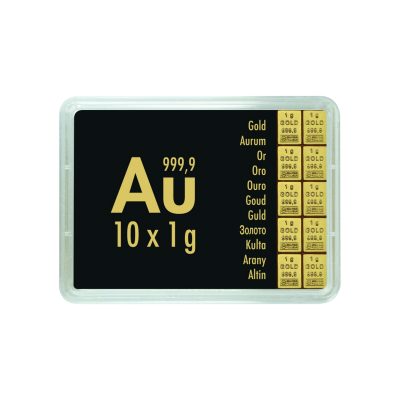 Gold Combibarren Valcambi  10x1 г - инвестиционный золотой слиток