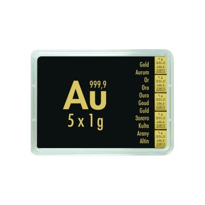 Gold Combibarren Valcambi 5x1 г - инвестиционный золотой слиток