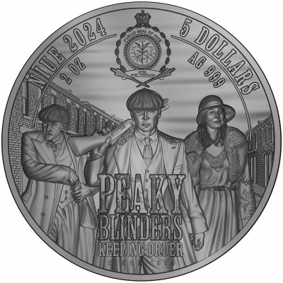 Peaky Blinders - Артур Шелби - 2 унции - Серебряная коллекционная монета