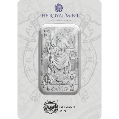 Norse Gods - Odin - 1 унция - серебряный инвестиционный слиток