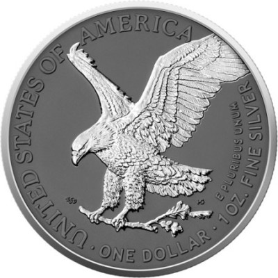 Американский орел, серебряное кольцо - 1 унция - Серебряная коллекционная монета