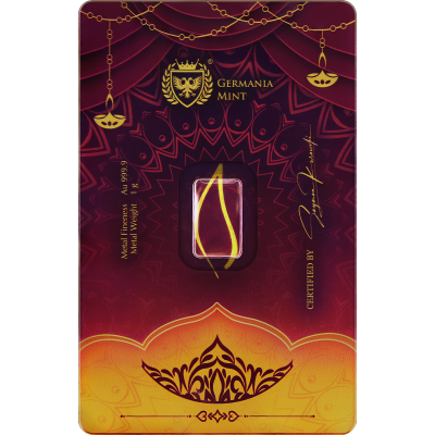 Germania Mint Diwali - 1g - Gold Investment Bar