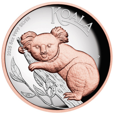 Australian Koala (2025) - 5 Oz - Silver Collector Coin (delivery 25.9.2025)