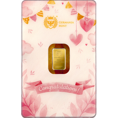 Germania Mint - Birth of a Child (Girl) - 1g - Golden...