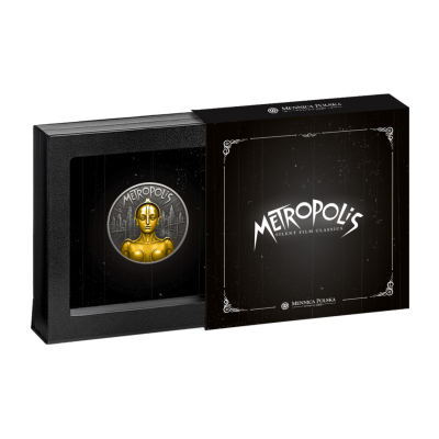 Метрополис (2025), классика кино - серебряная коллекционная монета