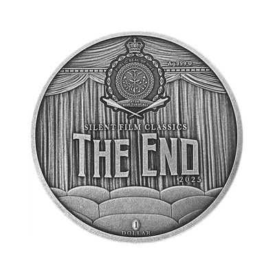 Метрополис (2025), классика кино - серебряная коллекционная монета