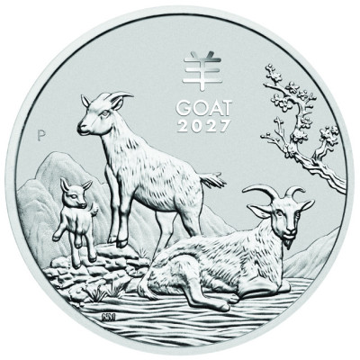 Lunar Goat (2027) - 1 kg - Silver Investment Coin
