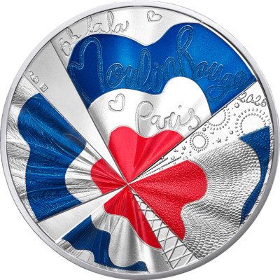 «Мулен Руж» (2026) — серебряная цветная коллекционная монета